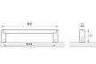 HETTICH 9208080 fogantyú Bermeo 333/320 nemesacél imitáció