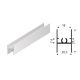 SEVROLL 04445 összekötő profil Simple/Blue H28 3m (18 mm-es rétegeltlemez) ezüst