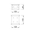 MILADESIGN összekötő fej ST955/4x90 ezüst