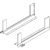 K-BLUM Legrabox C Free 550 mm/40 kg, Tip-on, szürke OG-M, csavar