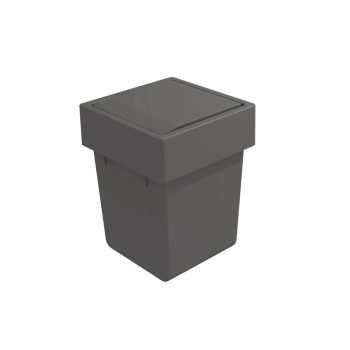   GOLLINUCCI szemetes kosár ajtóra, 5l, billenő fedővel, antracit, 174x176x229