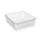 StrongWire Drót görgős kosár 736x494x175mm fehér