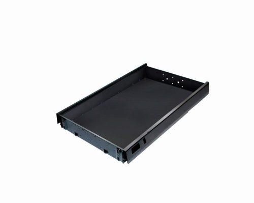 BBP-TipAer fiók 515 mm fém fekete fogantyú nélküli nyitás
