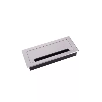   STRONG kábelkivezető csillapítással  ALU 200x90x28, csiszolt alumínium