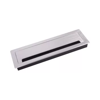   STRONG kábelkivezető csillapítással  ALU 300x90x28, csiszolt alumínium