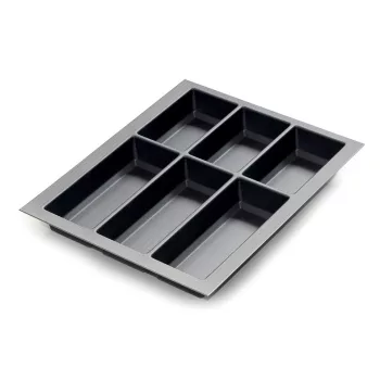   Evőeszköztartó Classico Kristall softTouch 45 (372 x 474 mm) fekete