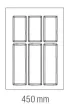 Evőeszköztartó Classico Kristall softTouch 45 (372 x 474 mm) fekete