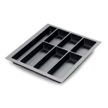   Evőeszköztartó Classico Kristall softTouch 50 (422 x 474 mm) fekete