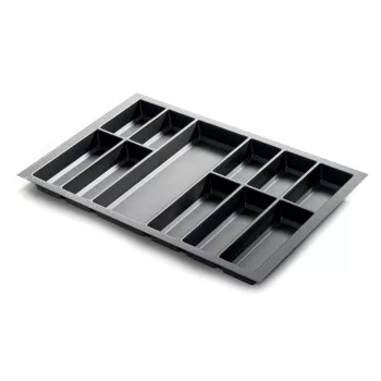  Evőeszköztartó Classico Kristall softTouch 80 (722 x 474 mm) fekete
