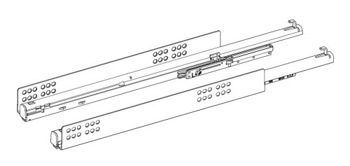 K-HETTICH InnoTech Atira, belső, fehér, 520/70/144 relingel együtt, 30kg SiSy