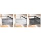 K-HETTICH InnoTech Atira, front, ezüst, 520/70/176 relingel együtt, 30kg PTOs