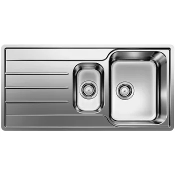   BLANCO 523032 Mosogató LEMIS 6S-IF nemesacél szálcsiszolt excenter nélkül