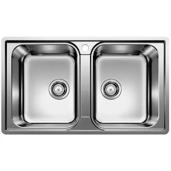   BLANCO 523039 Mosogató Lemis 8 IF szálcsiszolt nemesacél excenter nélkül