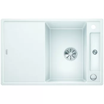   BLANCO 523196 Mosogató Axia III 45 S-F fehér InFino excen.Silgranit PuraDur