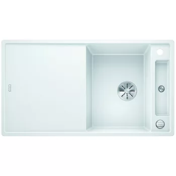   BLANCO 523219 Mosogató Axia III 5 S fehér InFino excenterrel Silgranit PuraDur