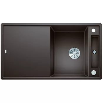   BLANCO 523236 Mosogató Axia III 5 S-F kávé InFino excenterrel Silgranit PuraDur