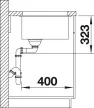 BLANCO 523461 Mosogató Subline 700-U Level kávé InFino kézikönyv SilgranitPura