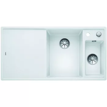   BLANCO 523486 Mosogató Axia III 6S-f fehér InFino excenterrel Silgranit PuraDur