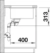 BLANCO 523562 Mosogató Subline 340/160-U fehér InFino kézikönyv SilgranitPuraDur