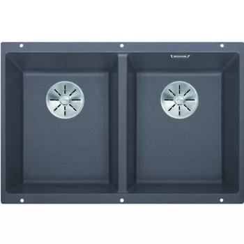   BLANCO 523575 Mosogató Subline 350/350-U szürke szikla InFino kézik.Silgranit