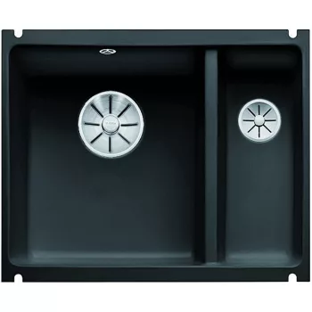   BLANCO 523747 Mosogató Subline 350/150-U fekete InFino kézikönyv PuraPlus