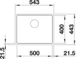 BLANCO 524110 Mosogató Subline 500-IF fehér InFino kézikönyv Silgranit PuraDur