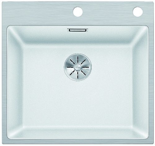 BLANCO 524112 Mosogató Subline 500-IF/A fehér InFino dugóemelővel Silgranit Pura