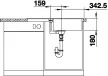 BLANCO 524235 Mosogató Favum XL 6 S fehér excenter nélkül Silgranit