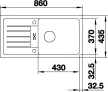 BLANCO 524238 Mosogató Favum XL 6 S kávé excenter nélkül Silgranit