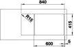 BLANCO 524238 Mosogató Favum XL 6 S kávé excenter nélkül Silgranit