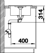 BLANCO 524238 Mosogató Favum XL 6 S kávé excenter nélkül Silgranit