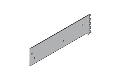 VERTIKO szekrénytartó 450x96 szürke