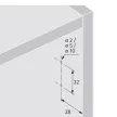 HETTICH 9239087 P2Os pántokhoz  (elektromos), sötétszürke