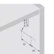 HETTICH 9239087 P2Os pántokhoz  (elektromos),fehér