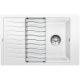 BLANCO 524848 mosogató ELON XL 6 S fehér SILGRANIT® excenter nélkül, kiegészítők