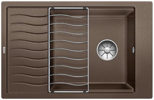 BLANCO 524853 Mosogató ELON XL 6 S kávé SILGRANIT® excenter nélkül, kiegészítőkk