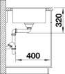 BLANCO 524854 szintű mosogató ELON XL 6 SF antracit SILGRANIT® excenterrel