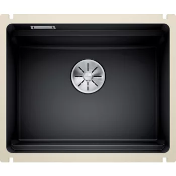   BLANCO 525155  mosogató ETAGON 500-U fekete PuraPlus® kerámia