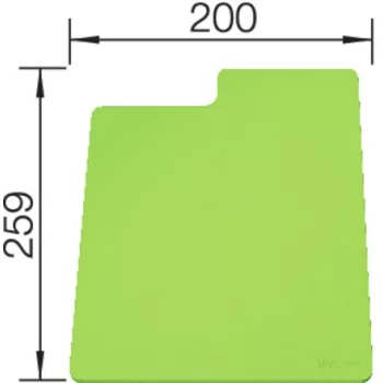   BLANCO 236717 tartozékok vágószőnyeg SITY Pad Kiwi kiwi - műanyag