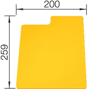   BLANCO 236718 tartozékok vágószőnyeg SITY Pad Lemon citrom - műanyag