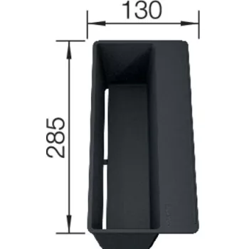   BLANCO 235494 Tartozék tartály SITY Box Lava szürke-szürke-fekete műanyag