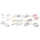 TERNO Comfort 25 vasalat szett 22 - 25mm 3 ajtószárny 4x csillapítás + 2x ütközé