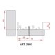 TERNO Comfort felső profil 2960/A 3m elox