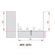 TERNO Comfort felső profil 2970/A 3m elox