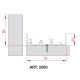 TERNO Comfort felső profil 2980/A 3m elox