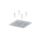 HETTICH 9243050 LegaDrive csatlakozó lemez 170x170,fehér