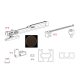 TERNO Universal Eclettica szett tolóajtóhoz 3000x1500mm sötétbarna