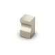 HETTICH 9208070 Knob Aratti 16x16mm, szálcsiszolt rozsdamentes acél