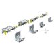 HETTICH 9275740 TopLine XL new STB 19 (17 mm), 40-50/100 kg 2 szárny