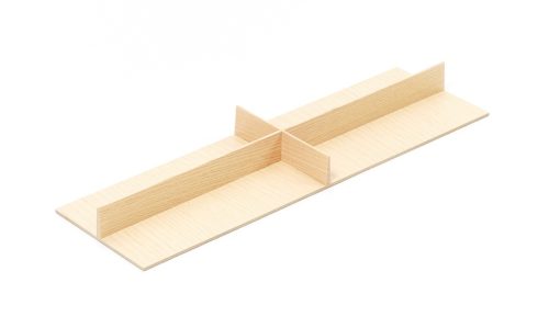 KES 009205 LiniQ evőeszköztartó választófal kereszt al.137x472 világos tölgy